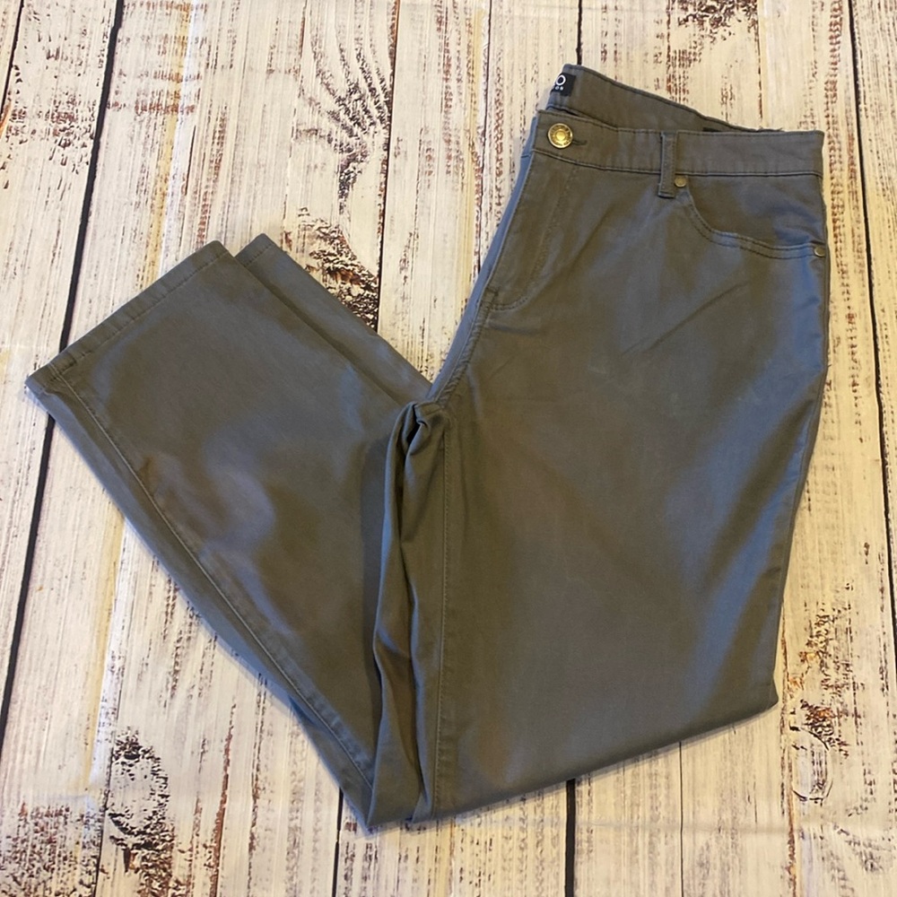 David Bitton Buffalo gray mid-rise stretch skinny pant size 12